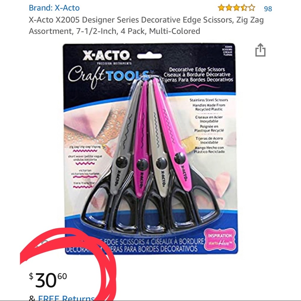 4 Scrapbooking Scissors
